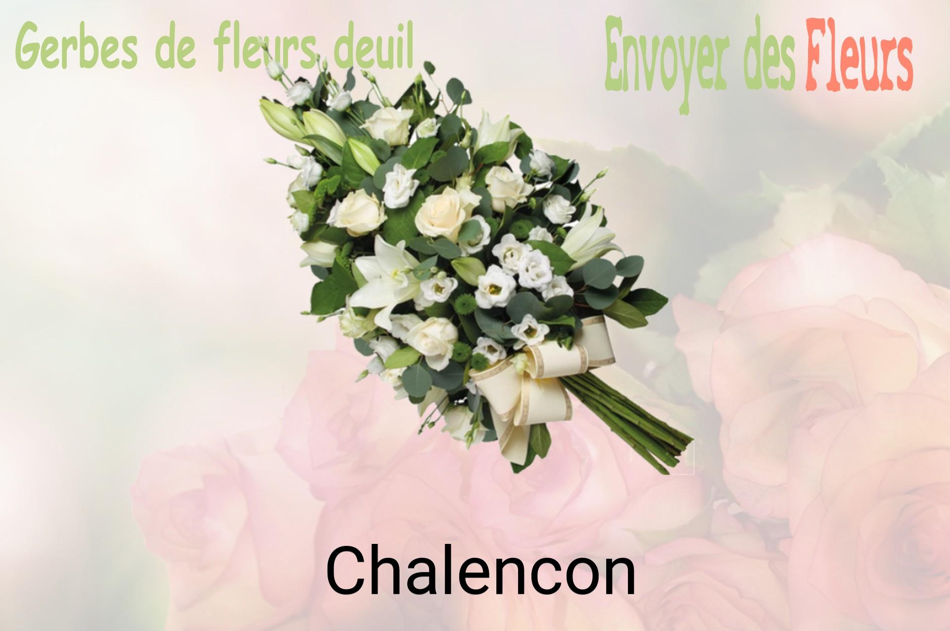 Gerbe de fleurs de deuil livrée à Chalencon